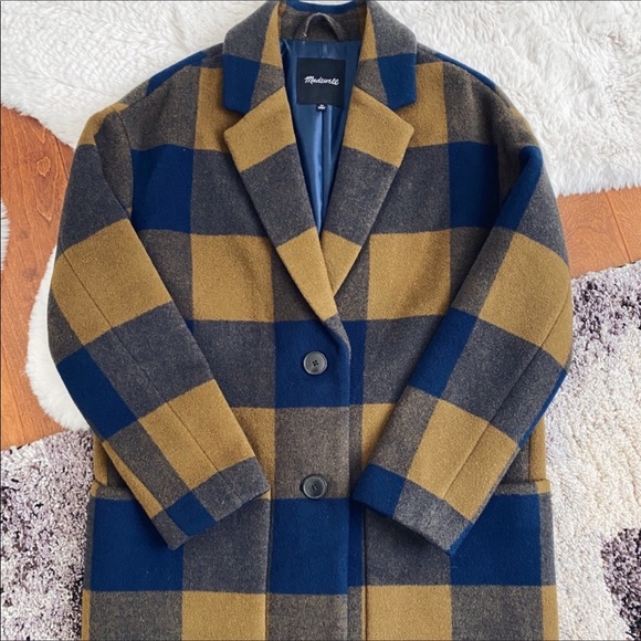 Madewell Jackets & Blazers - BRAND NEW Madewell Elmcourt Buffalo Check Coat